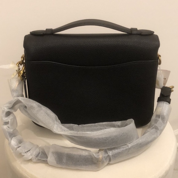 Coach Black and Gold Satchel with Structured Design - Picture 3 of 9